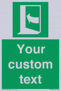 SA7206: Custom safe condition door opens pushing on left hand side