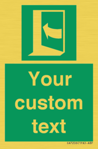 SA7206: Custom safe condition door opens pushing on left hand side