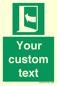 SA7206: Custom safe condition door opens pushing on left hand side