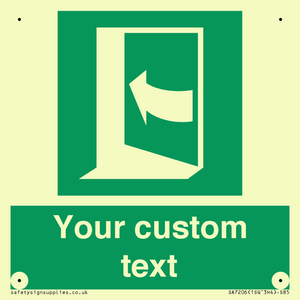 SA7206: Custom safe condition door opens pushing on left hand side