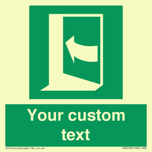 SA7206: Custom safe condition door opens pushing on left hand side