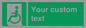 SA7210: Custom sign safe condition emergency exit for people unable to walk or with walking impairment left
