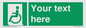 SA7210: Custom sign safe condition emergency exit for people unable to walk or with walking impairment left