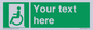 SA7210: Custom sign safe condition emergency exit for people unable to walk or with walking impairment left