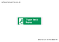 SA7210: Custom sign safe condition emergency exit for people unable to walk or with walking impairment left