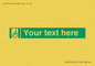 SA7210: Custom sign safe condition emergency exit for people unable to walk or with walking impairment left