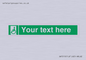 SA7210: Custom sign safe condition emergency exit for people unable to walk or with walking impairment left