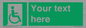 SA7213: Custom sign safe condition Emergency exit for people unable to walk or with walking impairment (right)