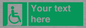 SA7213: Custom sign safe condition Emergency exit for people unable to walk or with walking impairment (right)