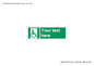 SA7213: Custom sign safe condition Emergency exit for people unable to walk or with walking impairment (right)