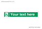 SA7213: Custom sign safe condition Emergency exit for people unable to walk or with walking impairment (right)