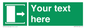 SA7216: Custom sign safe condition Door slides right to open