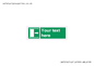 SA7216: Custom sign safe condition Door slides right to open