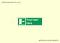 SA7216: Custom sign safe condition Door slides right to open