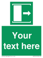 SA7216: Custom sign safe condition Door slides right to open