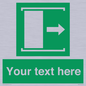 SA7216: Custom sign safe condition Door slides right to open