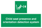 SA7232: Child seat presence and orientation detection system