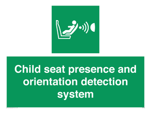 SA7232: Child seat presence and orientation detection system