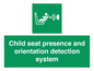 SA7232: Child seat presence and orientation detection system