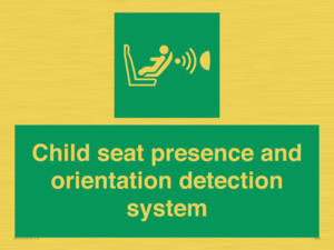 SA7232: Child seat presence and orientation detection system