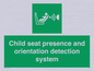 SA7232: Child seat presence and orientation detection system