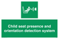 SA7232: Child seat presence and orientation detection system