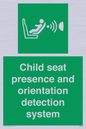 SA7232: Child seat presence and orientation detection system