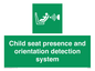 SA7232: Child seat presence and orientation detection system