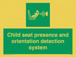 SA7232: Child seat presence and orientation detection system