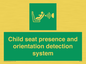 SA7232: Child seat presence and orientation detection system