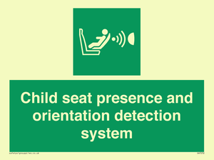 SA7232: Child seat presence and orientation detection system