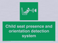 SA7232: Child seat presence and orientation detection system