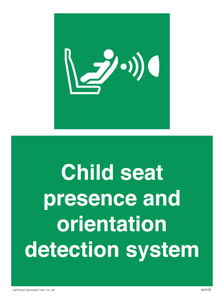 SA7232: Child seat presence and orientation detection system