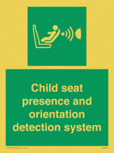 SA7232: Child seat presence and orientation detection system