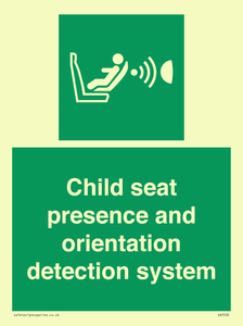 SA7232: Child seat presence and orientation detection system