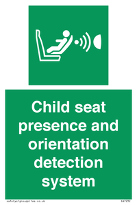 SA7232: Child seat presence and orientation detection system