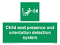 SA7232: Child seat presence and orientation detection system
