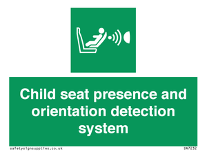SA7232: Child seat presence and orientation detection system