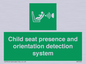 SA7232: Child seat presence and orientation detection system