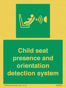 SA7232: Child seat presence and orientation detection system