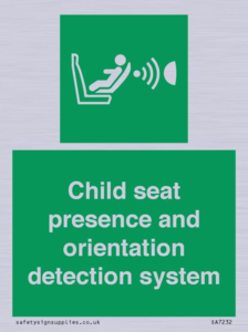 SA7232: Child seat presence and orientation detection system