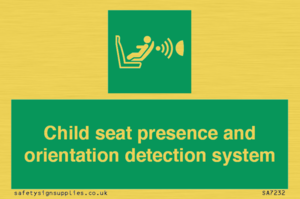 SA7232: Child seat presence and orientation detection system