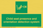SA7232: Child seat presence and orientation detection system
