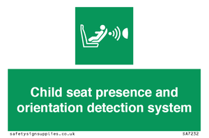 SA7232: Child seat presence and orientation detection system