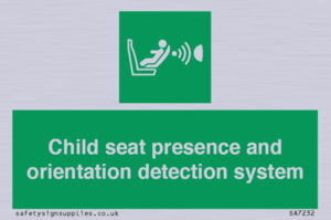 SA7232: Child seat presence and orientation detection system