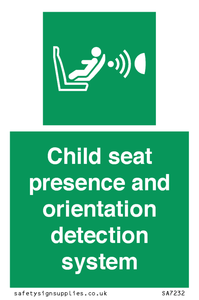 SA7232: Child seat presence and orientation detection system
