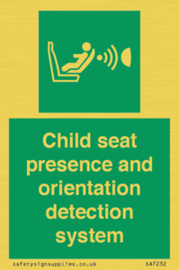 SA7232: Child seat presence and orientation detection system