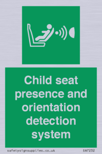 SA7232: Child seat presence and orientation detection system