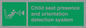 SA7232: Child seat presence and orientation detection system