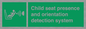 SA7232: Child seat presence and orientation detection system